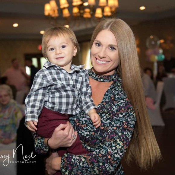 H&M High Neckline Floral Print Dress with Long Sleeves - Picture 8 of 8